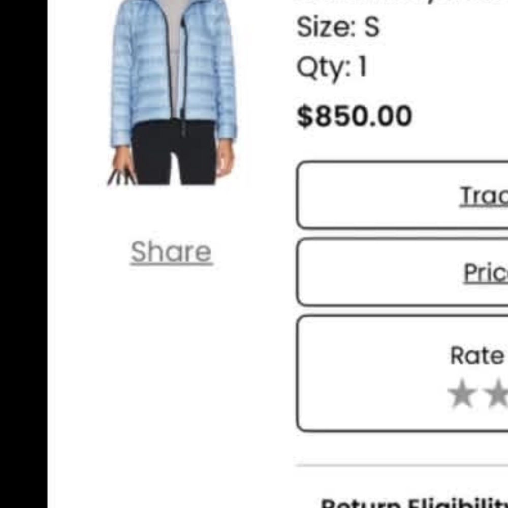 Canada Goose Sky Blue Puffer Jacket - Picture 3 of 11